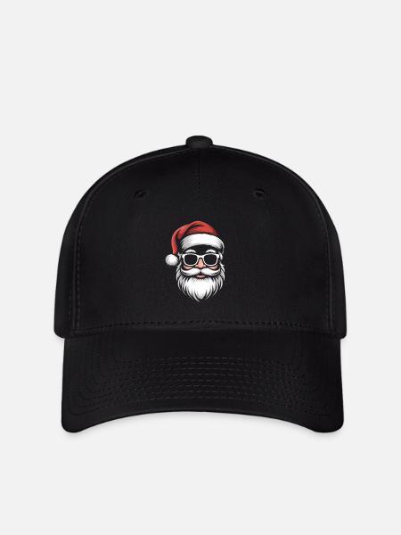 Chilliger Santa mit Sonnenbrillen - Flexfit Cap - Schwarz