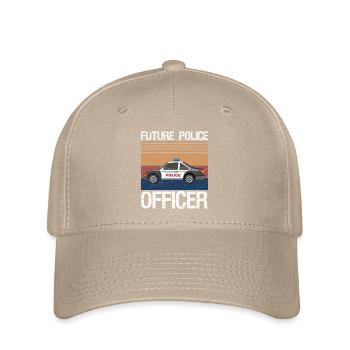 Future Police Officer Policewoman Cop  - Flexfit Cap - Khaki - Vorne