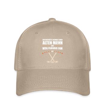 Alter Mann - Wolfsburg Eishockey Fan | Vintage - Flexfit Cap - Khaki - Vorne