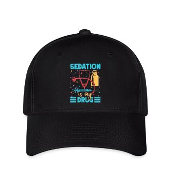 Anesthesiologist Sedation My Drug Anesthesia - Flexfit Cap - Schwarz - Vorne