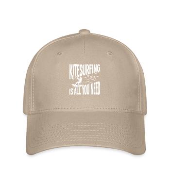 Le kitesurf est tout ce dont tu as besoin - Casquette Flexfit - kaki - Devant