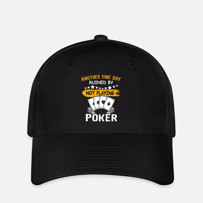 Poker Pokerspieler - Flexfit Cap - Schwarz