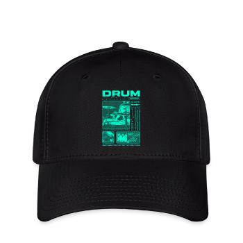 Rock Drummer Drum Player Streetwear - Flexfit Cap - black - Front