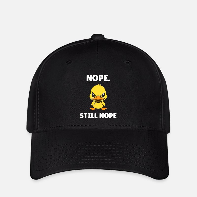 Canard rebelle NOPE Still Nope - Casquette Flexfit - noir