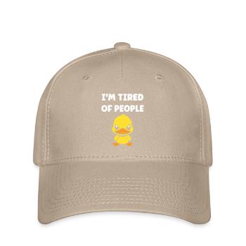 Marre gens canard cartoon - Casquette Flexfit - kaki - Devant