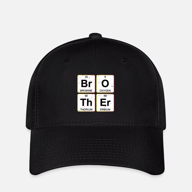 Br O Th Er Brother Periodic Table Chemistry - Flexfit Cap - black