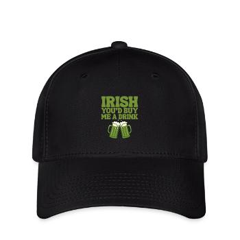 Irlandais, tu m’offrirais un verre - Casquette Flexfit - noir - Devant