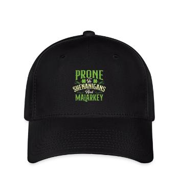 Sujet aux bêtises et aux bêtises - Casquette Flexfit - noir - Devant