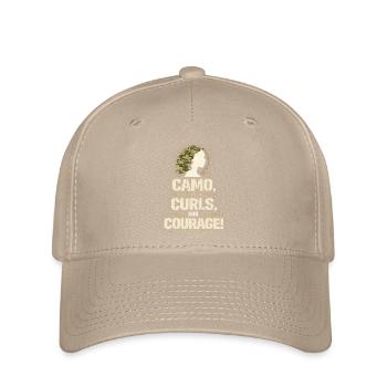 Boucles camouflages de soldate et courage - Casquette Flexfit - kaki - Devant
