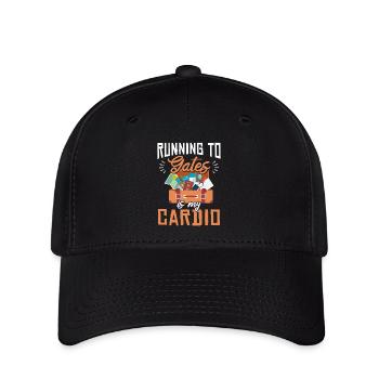 Running To Gates Is My Cardio Gym Und Reisen - Flexfit Cap - Schwarz - Vorne
