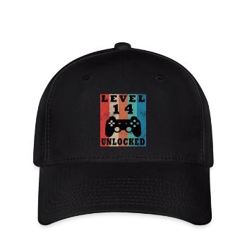 Level 14 Freigeschaltet Gamepad - Flexfit Cap - Schwarz - Vorne