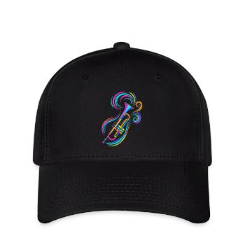 Trompete - Flexfit Cap - Schwarz - Vorne
