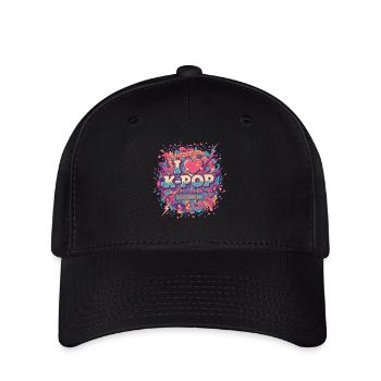 I Love K-Pop Fever Beat K-Pop Star Korean Music - Flexfit Cap - black - Front