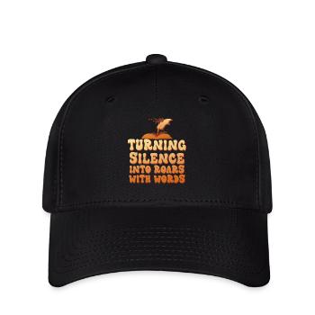 Stille in Brüllen verwandeln - Flexfit Cap - Schwarz - Vorne