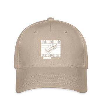 Harmonica Musican Player Loading Harmonica - Flexfit Cap - khaki - Front