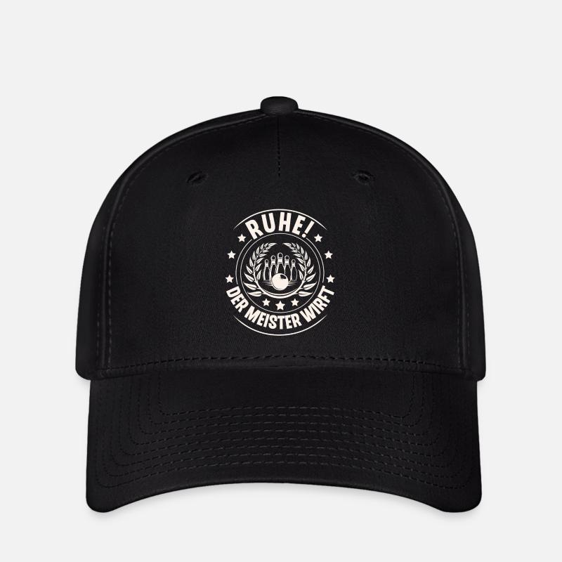 Quilles de quilles - Casquette Flexfit - noir