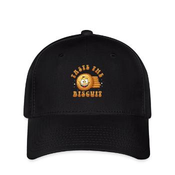 Treat The Biscuit Cartoon Cookie - Casquette Flexfit - noir - Devant