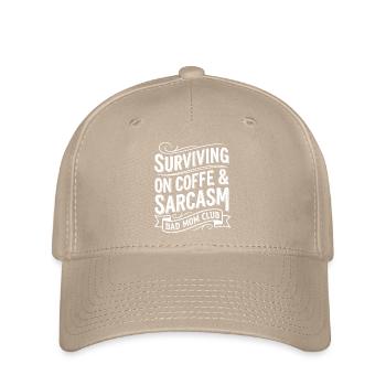 Bad Mom Coffee & Sarcasm Tea - Flexfit Cap - khaki - Front