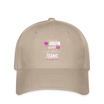 beste Chefin unglaubliches Team Chefin geschenke - Casquette Flexfit - kaki - Devant