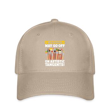 Peintre d’art drôle, Tang Touches Don - Casquette Flexfit - kaki - Devant