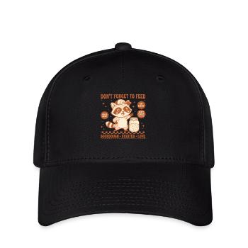 sourdough Bread Baking Dont Forget To Feed Love - Flexfit Cap - black - Front
