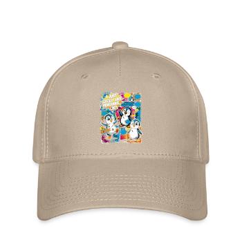 Collage de bandes dessinées Penguin Pop Art - Casquette Flexfit - kaki - Devant