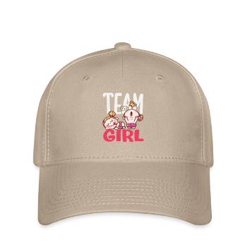 Fête de révélation de sexe de l’équipe Girls rose - Casquette Flexfit - kaki - Devant