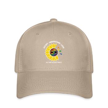 Autismus Akzeptanz Sonnenblume Symbol - Flexfit Cap - Khaki - Vorne