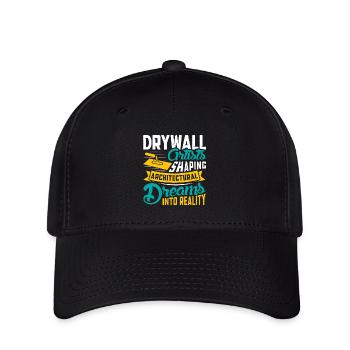 Drywall Drywall Builder Drywall Fitter - Flexfit Cap - black - Front