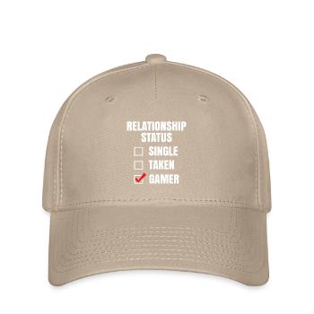 Beziehungsstatus: Gamer - Flexfit Cap - Khaki - Vorne
