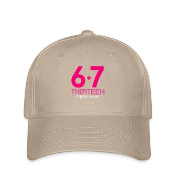 13. Geburtstags-Shirt Lustiges Meme 67 Geburtstag 13 - Flexfit Cap - Khaki - Vorne