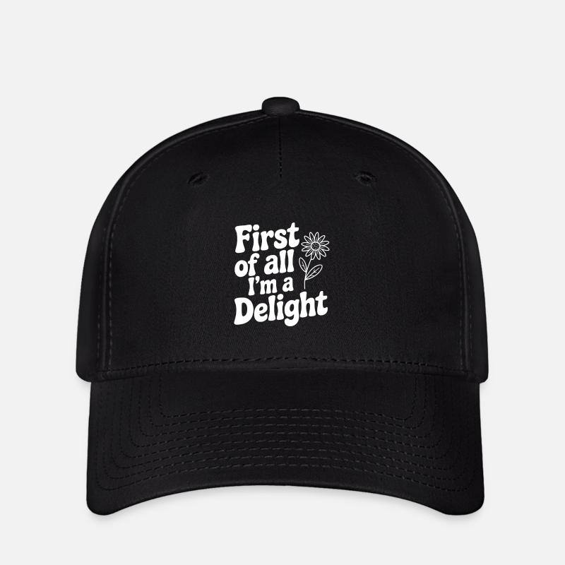 Zunächst einmal bin ich eine Freude - Flexfit Cap - Schwarz
