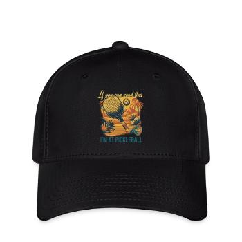 Pickleball If You Can Read This Im At Funny Player - Flexfit Cap - black - Front