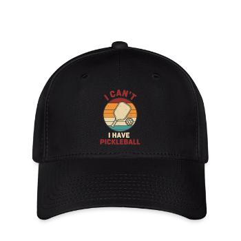 Pickleball Funny Player I Cant I Have Pickleball - Flexfit Cap - black - Front
