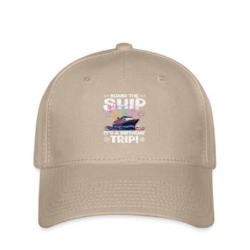 Board The Ship Birthday Trip Geburtstag - Flexfit Cap - khaki - Front