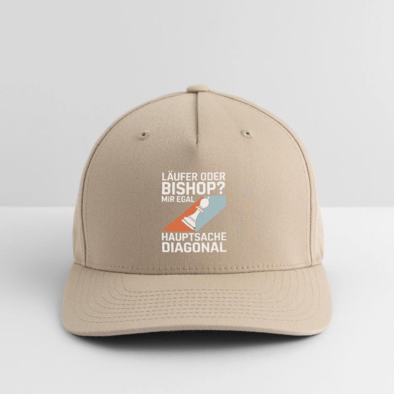 Läufer oder Bishop? Diagonal-Humor Flexfit Cap