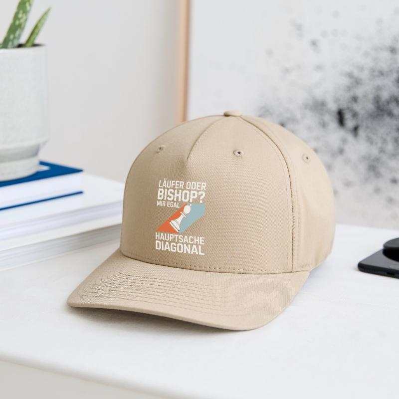Läufer oder Bishop? Diagonal-Humor Flexfit Cap