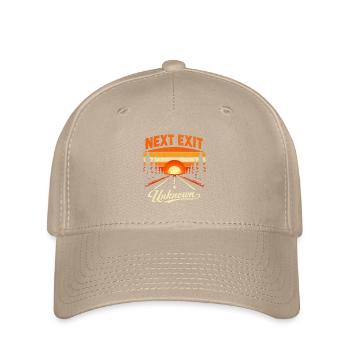 Nächste Ausfahrt Unbekannt | Roadtrip - Flexfit Cap - Khaki - Vorne