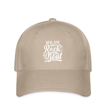 Nous sommes juste là pour faire bouger les vagues - Casquette Flexfit - kaki - Devant