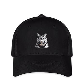 Cat Eats Ramen - Flexfit Cap - black - Front
