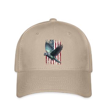 Perroquet pionus Perroquet à croupion rouge des États-Unis - Casquette Flexfit - kaki - Devant