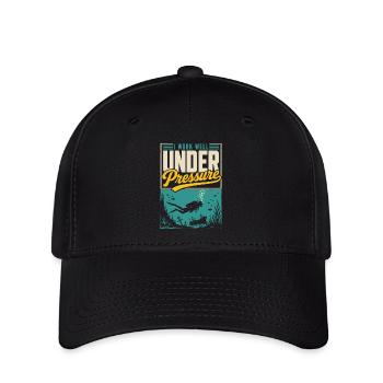 Maillot de plongée sous pression - Casquette Flexfit - noir - Devant