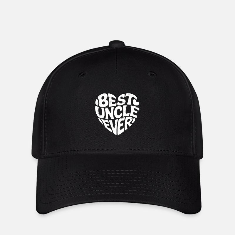 best uncle ever - Flexfit Cap - black