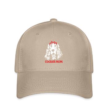 Maman Cocker Spaniel Maman de chien - Casquette Flexfit - kaki - Devant