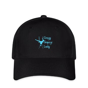 Crazy Trapeze Lady Circus Performer Costume Gifts - Flexfit Cap - black - Front