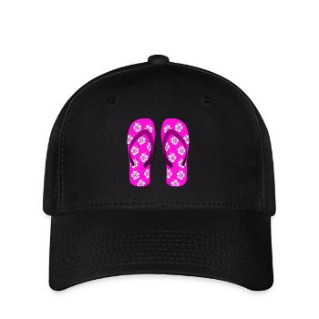 flip flops - Flexfit Cap - Schwarz - Vorne