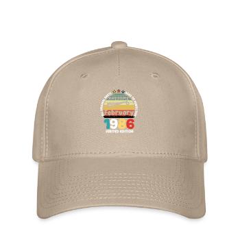 38 Jahre alt Baujahr 1986 Jahrgang Februar 1986 - Flexfit Cap - Khaki - Vorne