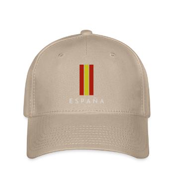 Flagge Spaniens, spanischer Stolz - Flexfit Cap - Khaki - Vorne
