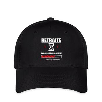 Bientôt à la retraite,futur Retraité,Retraitée - Casquette Flexfit - noir - Devant