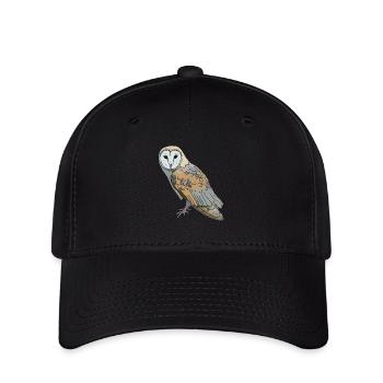 Owl - Barn Owl - Flexfit Cap - black - Front